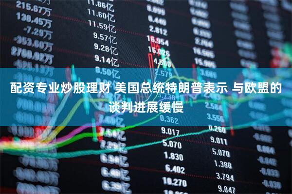 配资专业炒股理财 美国总统特朗普表示 与欧盟的谈判进展缓慢