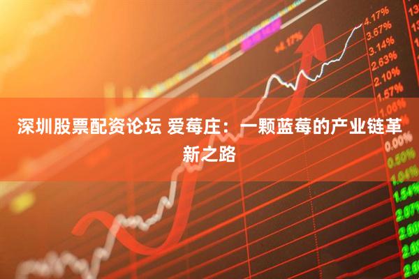 深圳股票配资论坛 爱莓庄：一颗蓝莓的产业链革新之路